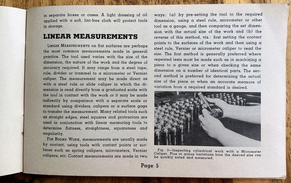 Starrett Precision Tools Booklet: The Tools and Rules for Precision Measuring