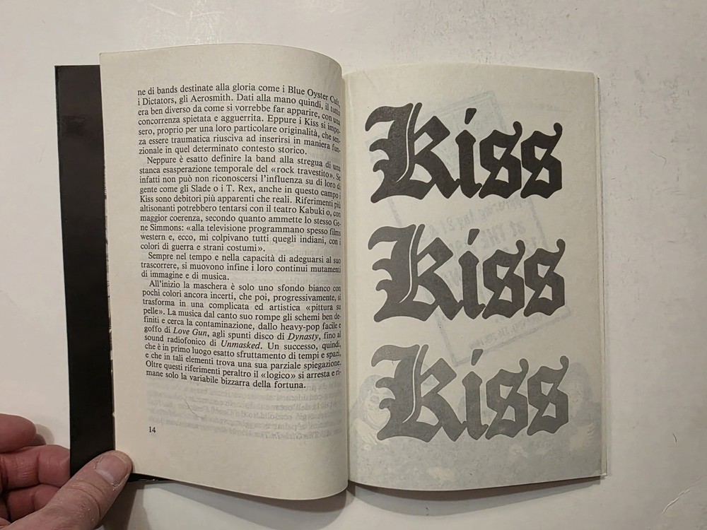 Very Rare Kiss 1978 Italian Rock Music Book