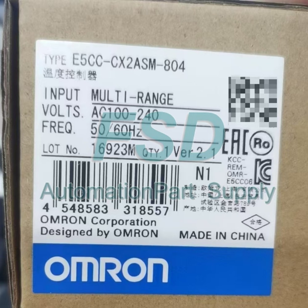 OMRON E5CC-CX2ASM-804 100-240VAC Temperature Controller 1 PCS New in Box