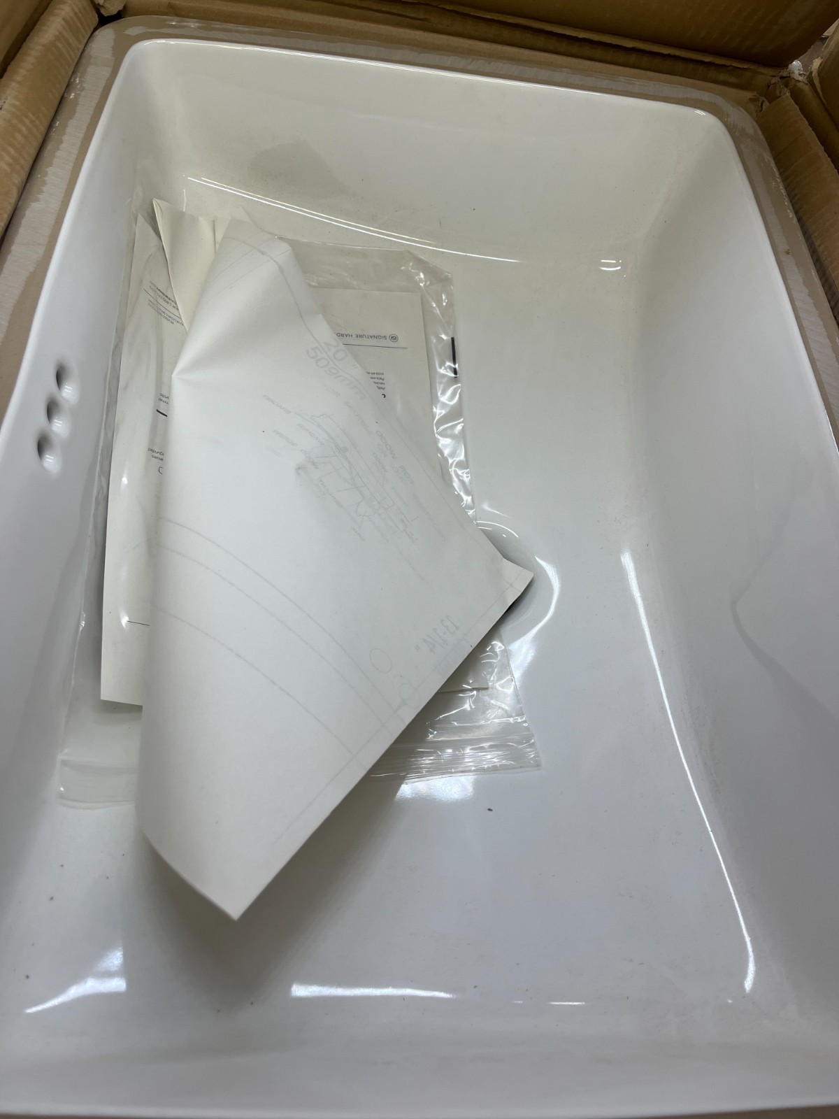 Signature Hardware 447962 Myers 23" White Undermount Bathroom Sink