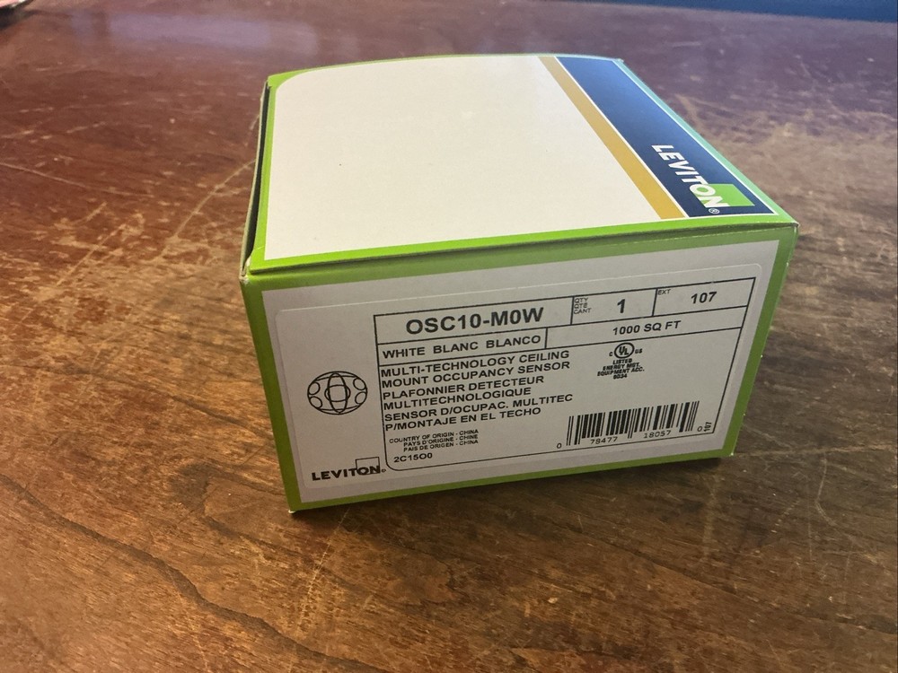 Leviton OSC10-M0W Multi-Technology Celing Mount Occupancy Sensor (new)