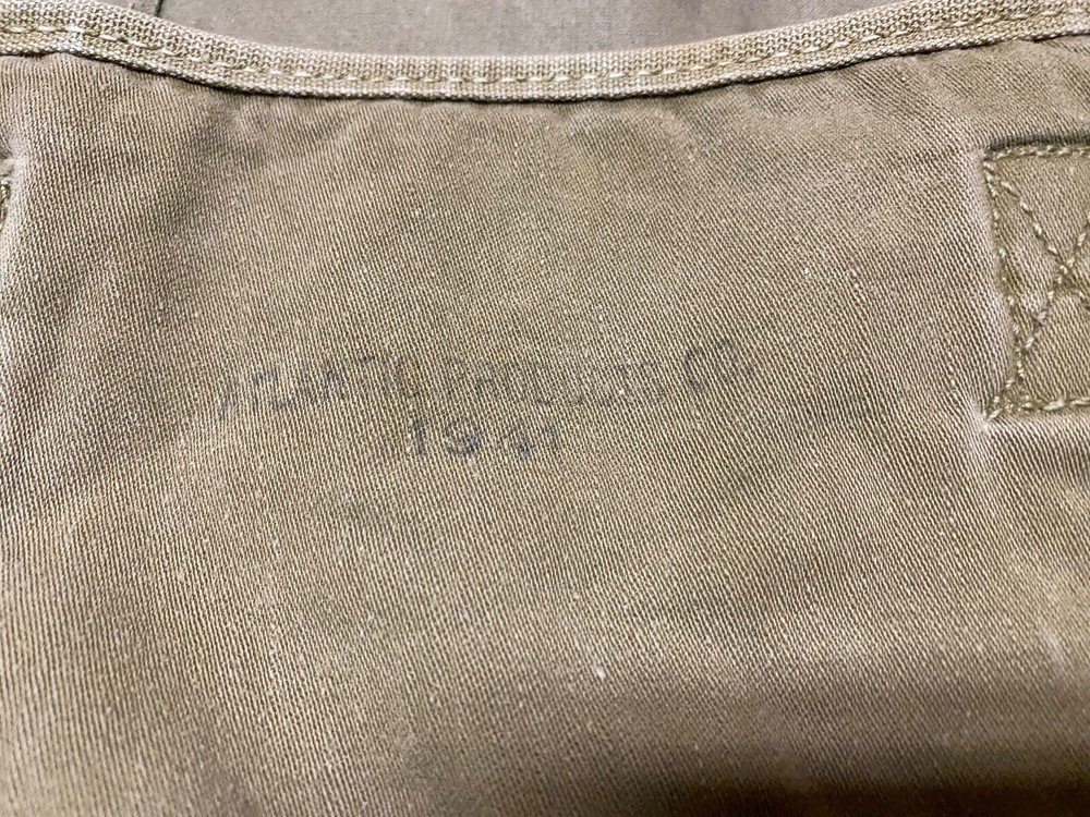 ORIGINAL WWII US AIRBORNE PARATROOPER M1936 MUSETTE JUMP BAG-OD#3