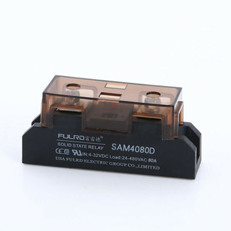 FULRD Industrial solid state relay SAM4080D 80A In=4-32VDC Load=24-480VAC