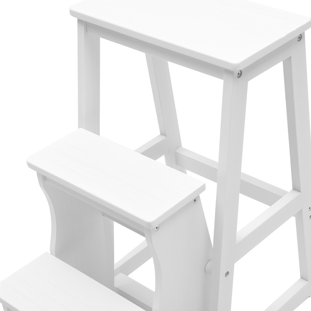Folding Library Ladder Chair, Lightweight Portable Multifunctional Step Stool
