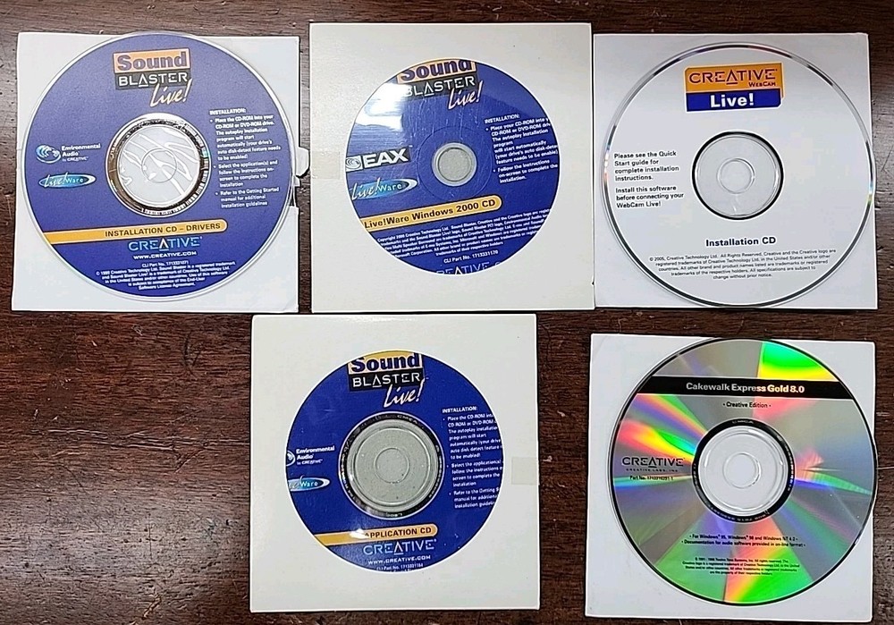 1999 Creative Sound Blaster Live Installation Software