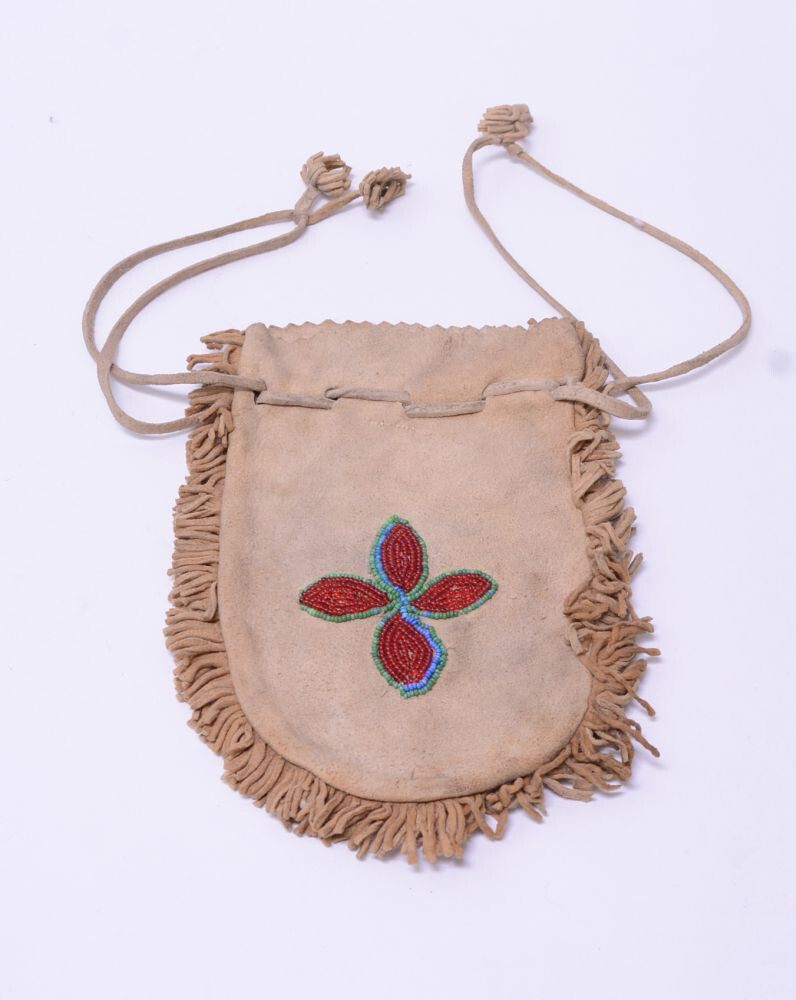 Antique Cree Beaded bag