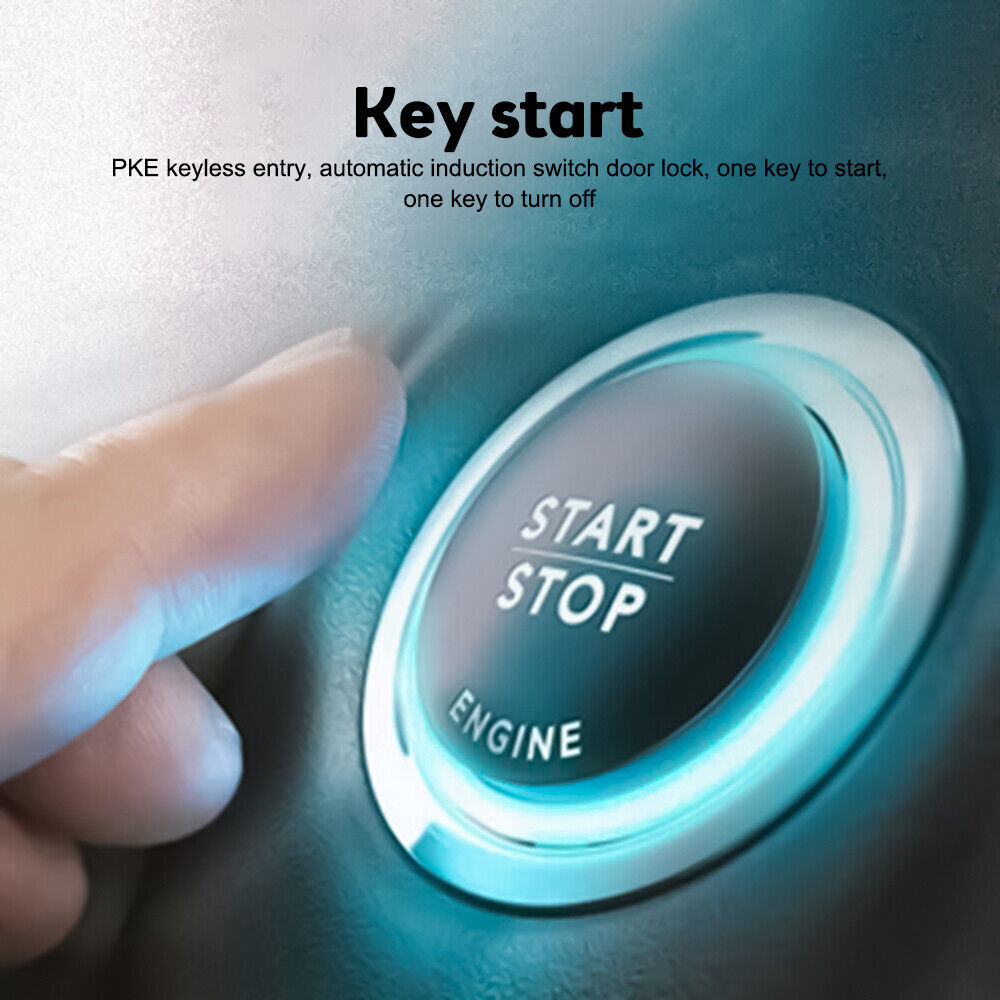 Remote Car Keyless Entry Engine Start Alarm System Push Button Starter Stop App