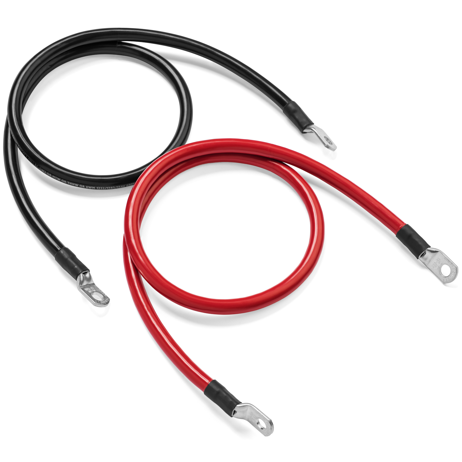 Spartan Power 2 AWG Battery Cables - Made in the USA! Terminated 5/16" or 3/8"
