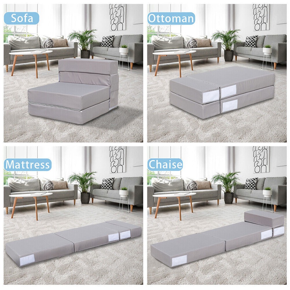 Folding Sofa Bed Convertible Modern Flip Bed Chair Modern Down Sleeper Couch