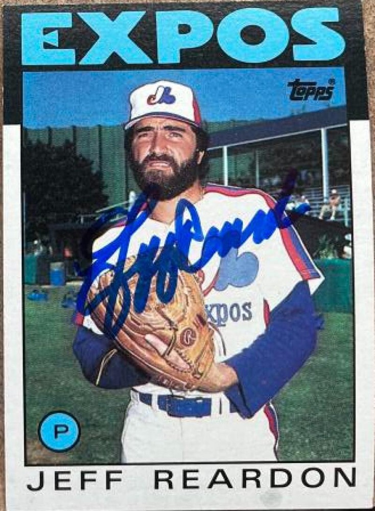 Jeff Reardon Autographed 1986 Topps #35