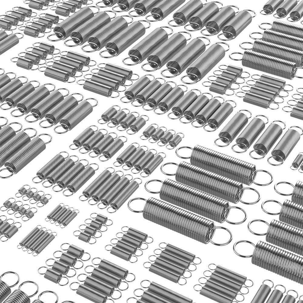 100 Pcs Extension Spring, 25 Different Sizes Extension Spring Assortment Kit,...