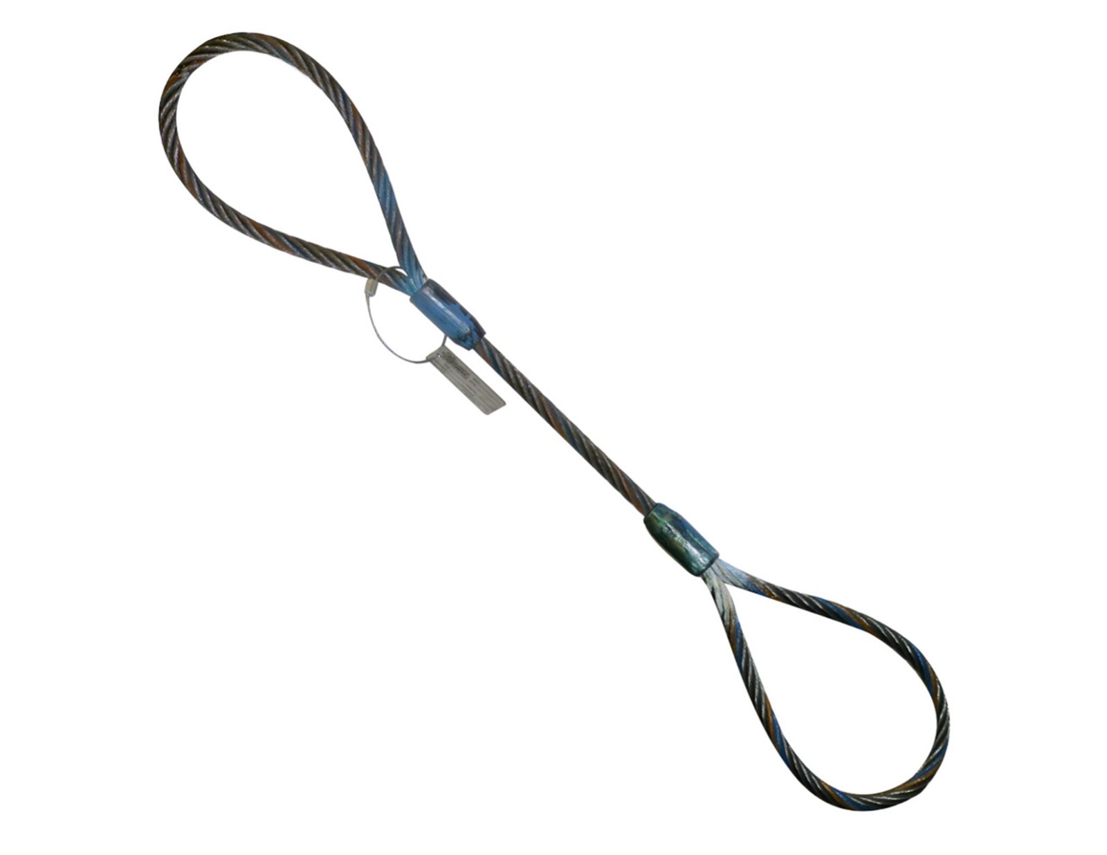 3/8" x 4' Wire Rope Choker Lifting Sling for Crane Tow Rigging Tagged