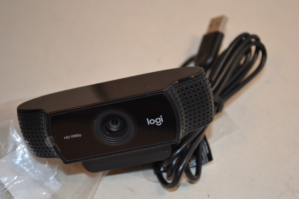 GENUINE Logitech 1080 Pro 30fps Webcam BLACK