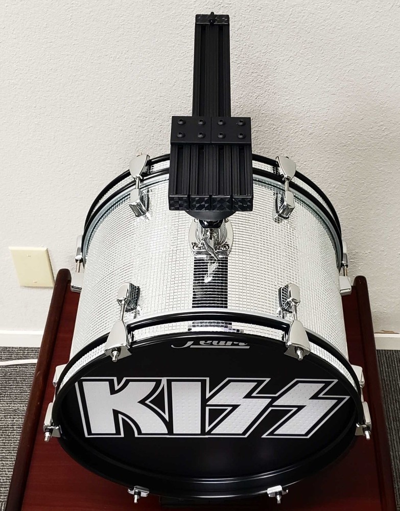 KISS Rotating Drum Display, Double Sided, Internal LED Lighting + Remote Control