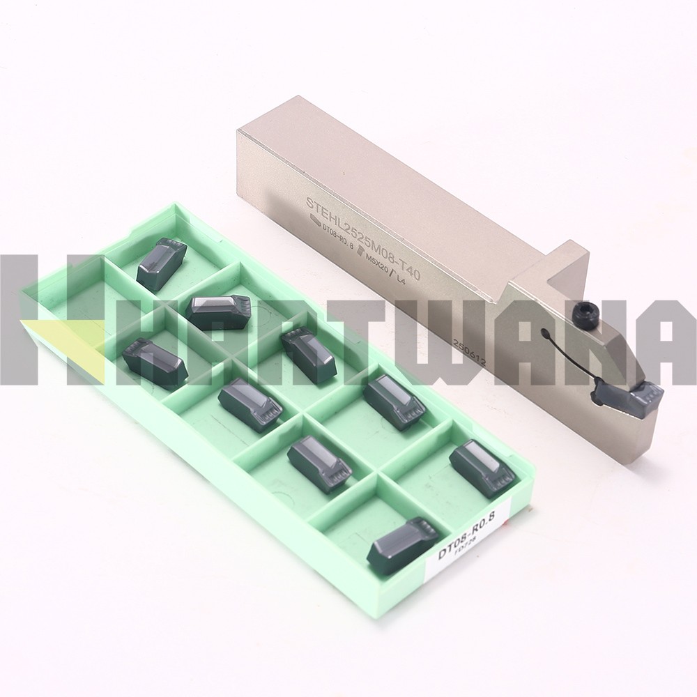 Lathe Grooving Left Hand Holder 25mm Indexable Grooving Inserts Width 8mm
