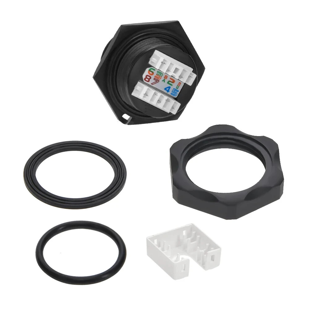 CAT6 RJ45 Shielded Industrial Panelmount Jack