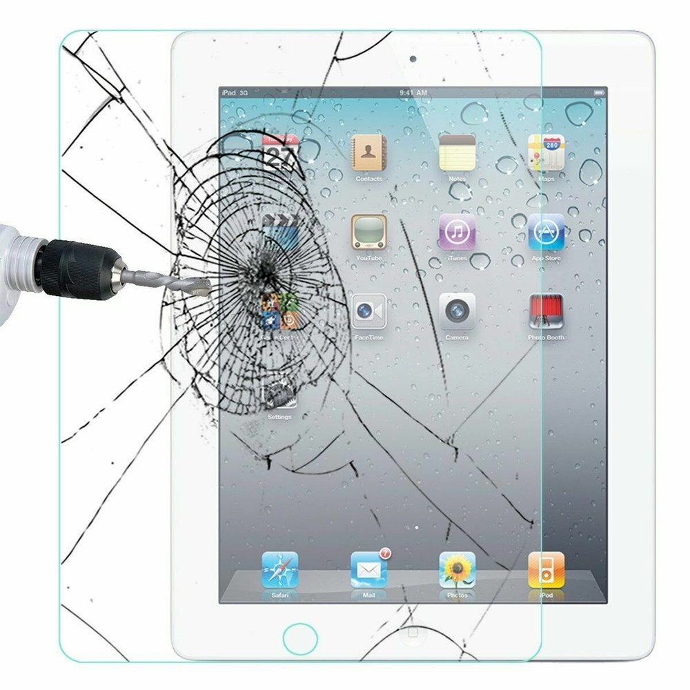 3 Pack Full Tempered Glass Screen Protector For i Pad 9.7 2nd 3rd 4th Generation