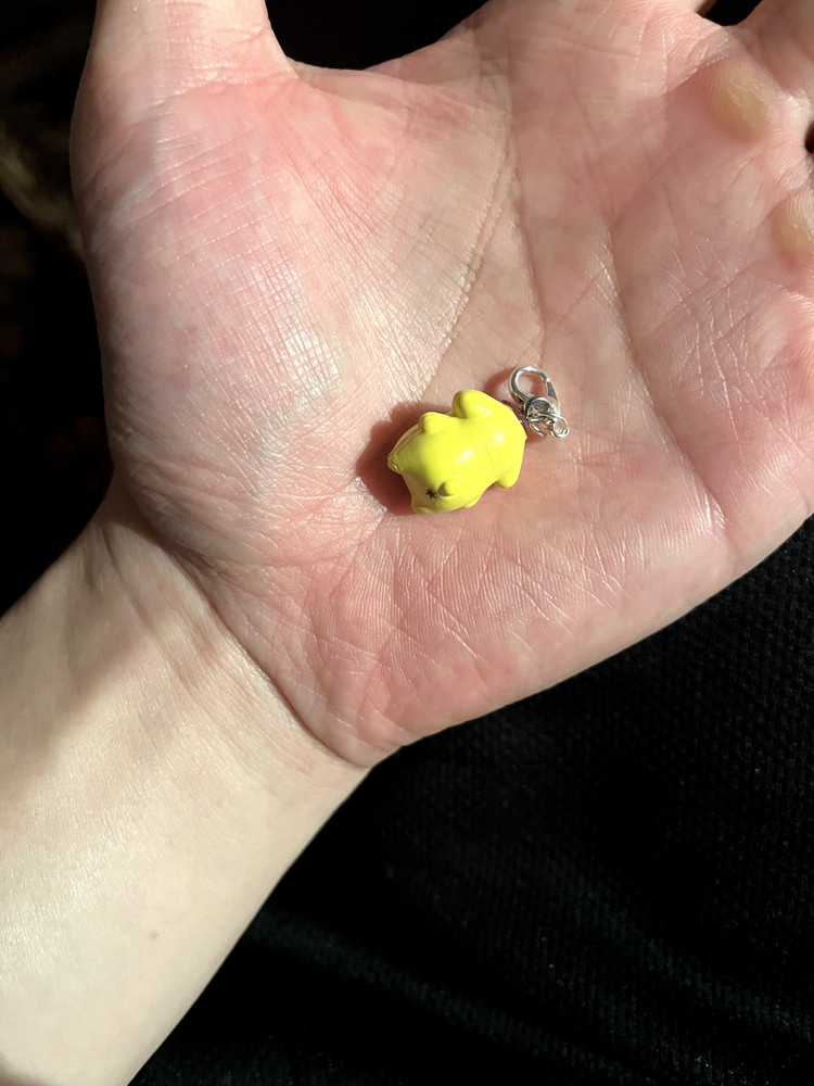 Sanrio Characters Pompompurin Micro Charm Zip Pull