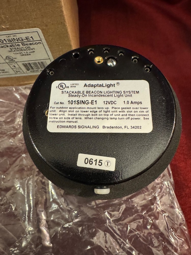 *Read* Edwards 101SING-E1 AdaptaLight 101 Series Stackable Beacon Light Green