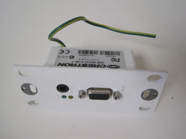 Crestron QM-WCC-1-W-T QuickMedia® Wall Plate Computer Center Used