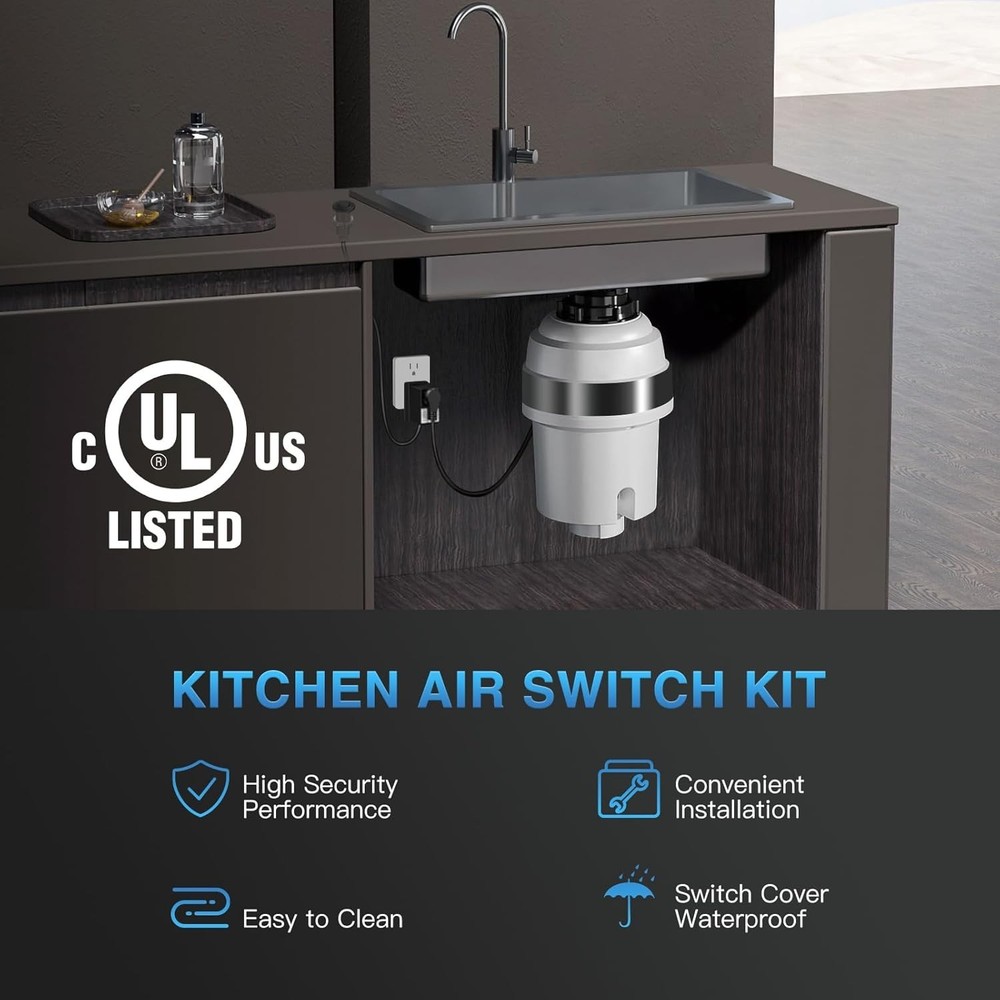 Efficient On/Off Air Switch for Garbage Disposal – Quick Response & Easy Install