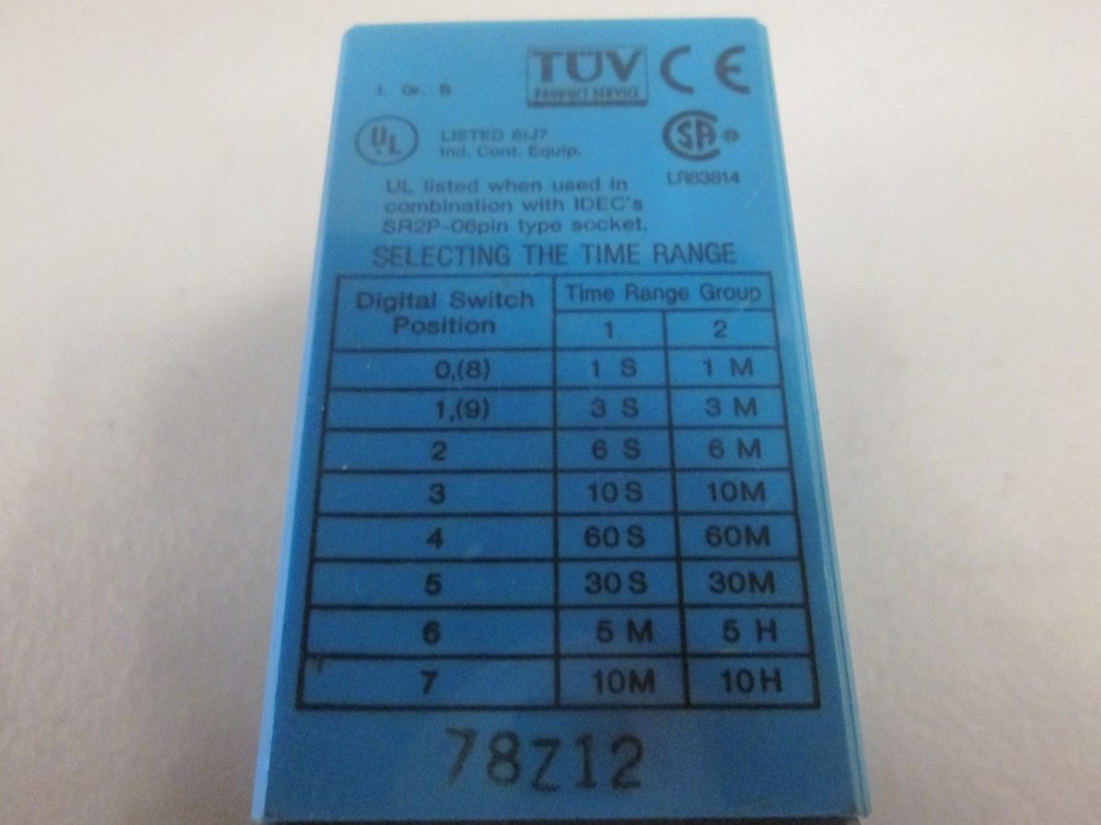 IDEC, RTE-P11, Electronic Timer, Used