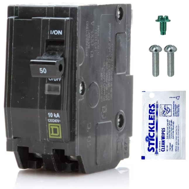 FalconSupply Genuine Square D QO250 Circuit Breaker Kit, 50 Amp 50 Kit