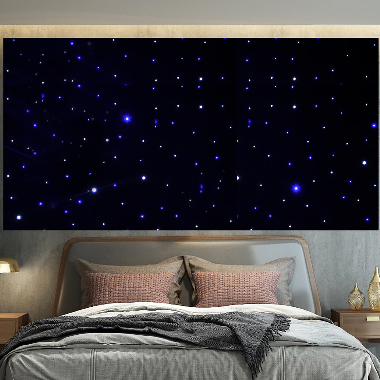 LED Star Stage Backdrop - 13x10FT LED Star Curtain Background Starry Sky DMX512