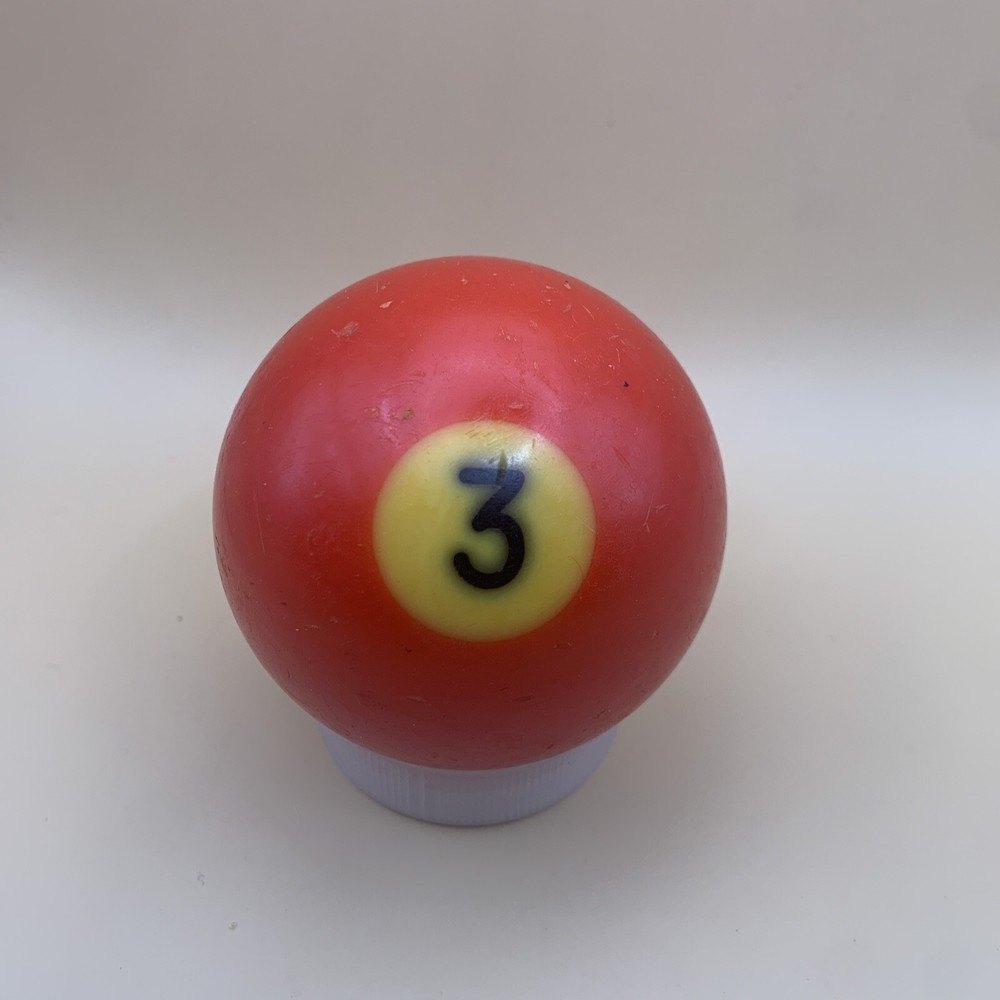 Vintage Replacement Pool Ball Billiards Red Solid #3 Ball 2 1/4" Diameter