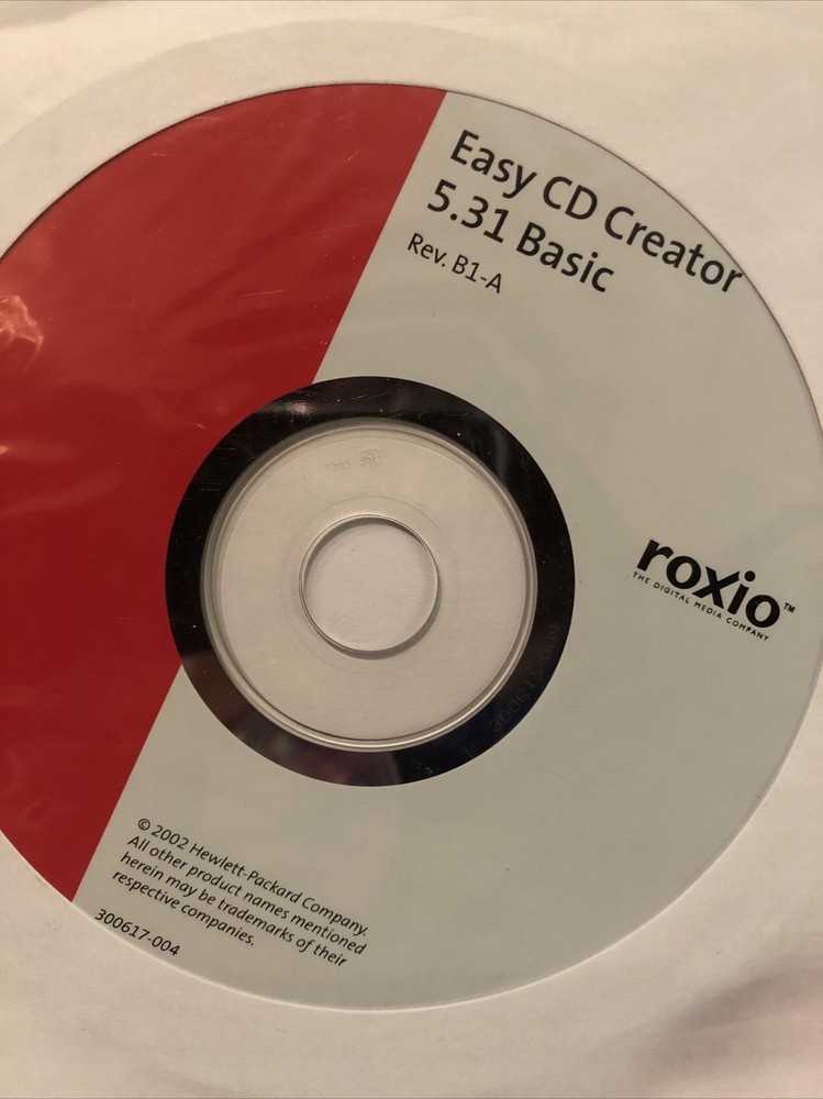 Roxio Easy CD Creator 5.31 Basic for Compaq Personal Computers Disc