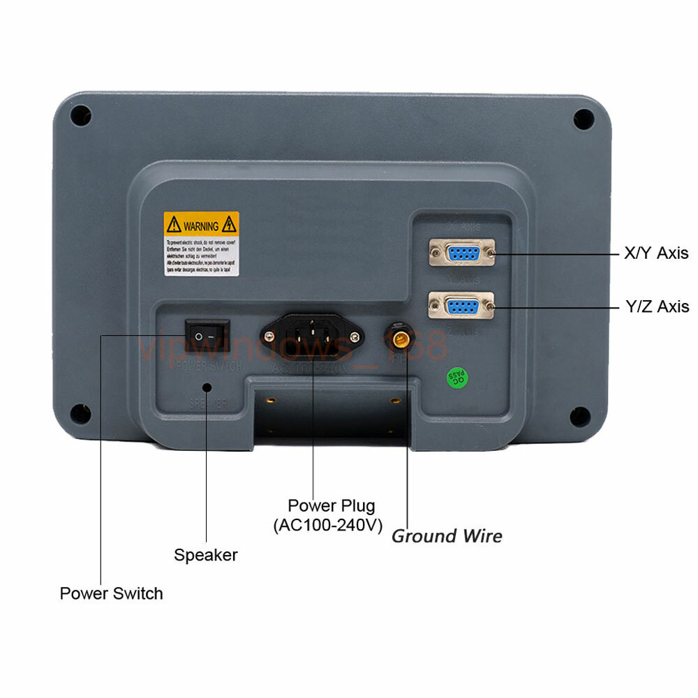 ToAuto Digital Readout 2/3 Axis DRO w/ Linear Scale 5μm Glass Encoder for CNC,US