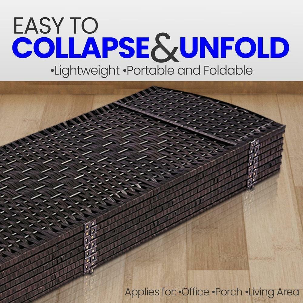 Serenelife Indoor Decorative 8-Panel Screen-Freestanding Wide Room Divider