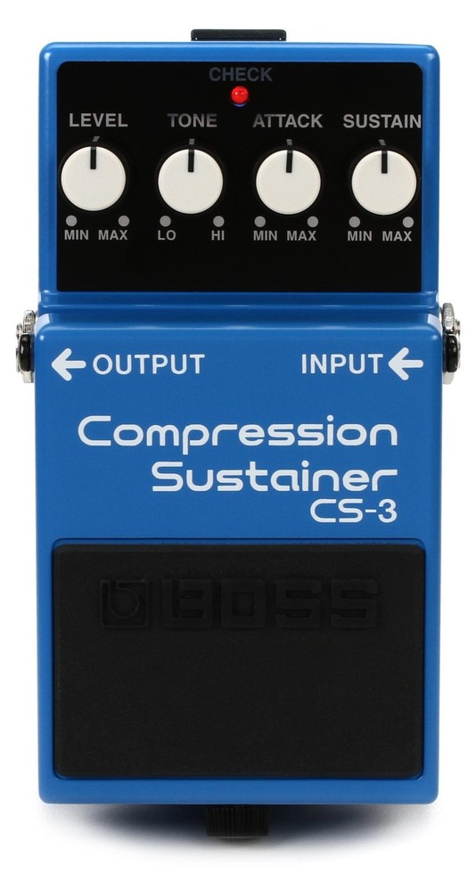 Boss CS-3 Compression Sustainer Pedal (5-pack) Bundle