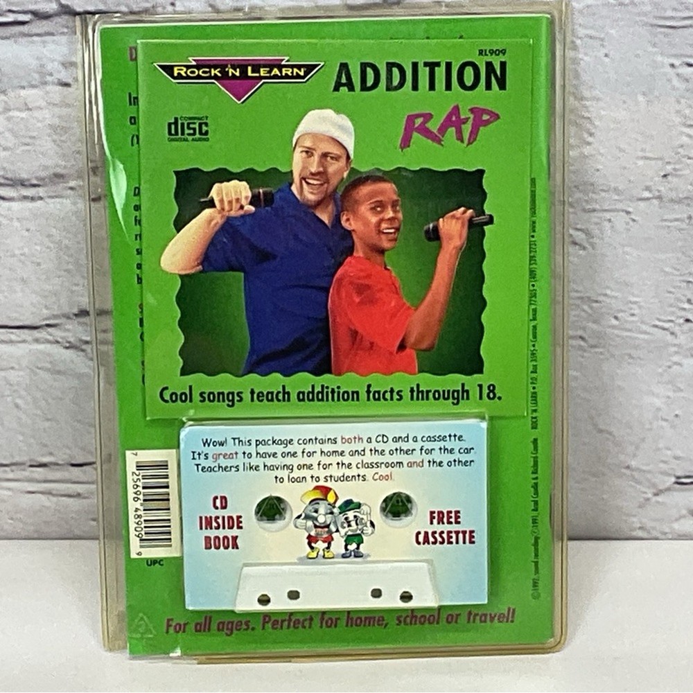 Rock 'N Learn Addition Rap & Division Rap Educational Fun *Missing Division CD*