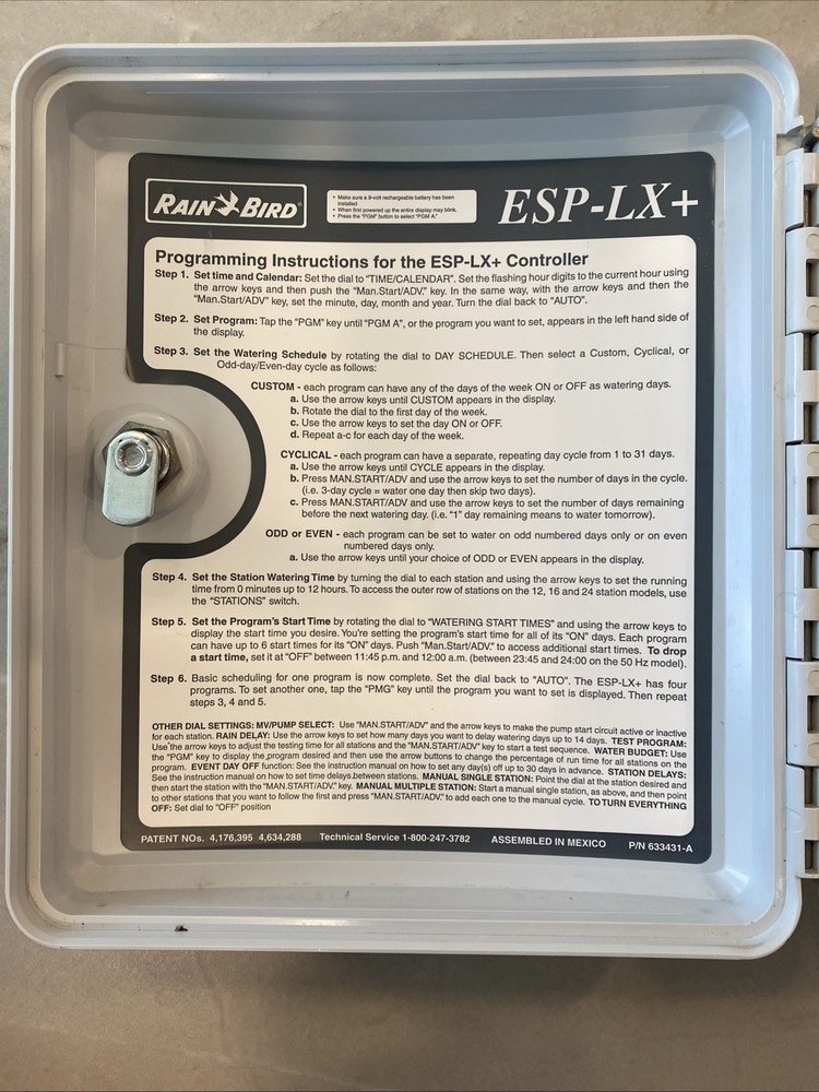 Rain Bird ESP 12-LXI+ Plus Sprinkler Controller 12 Zone - Tested