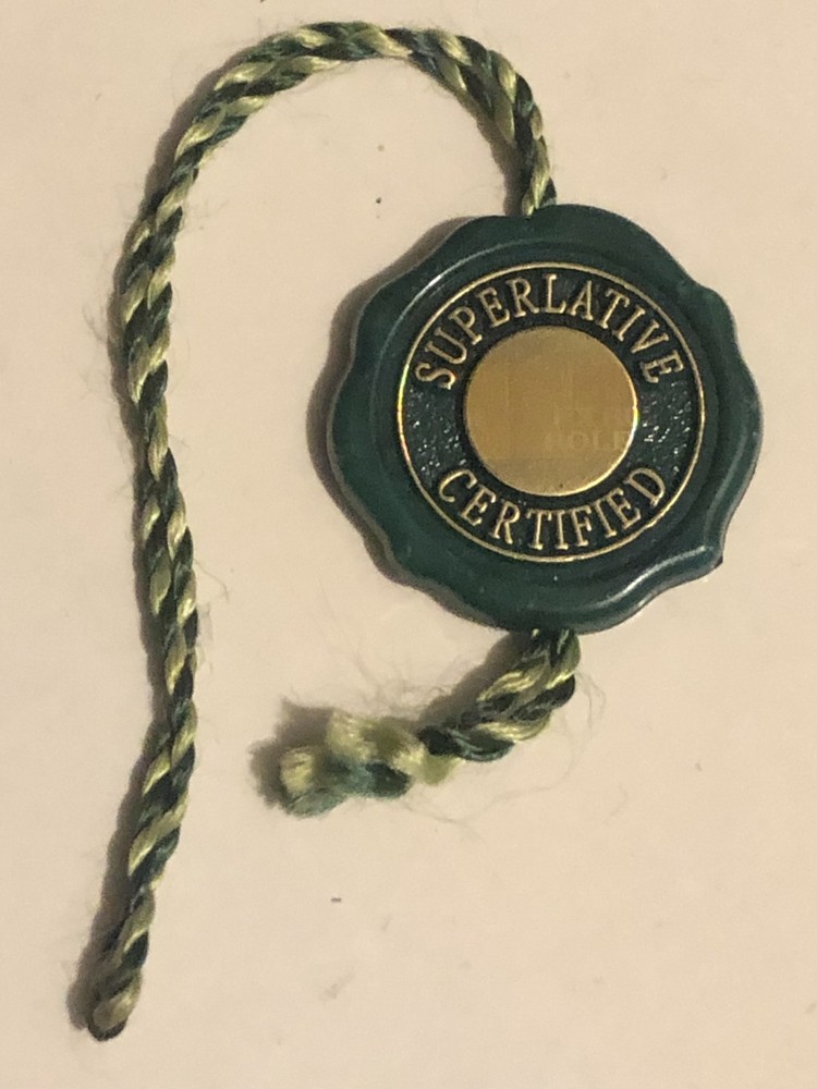 Authentic Rolex Green Tag Hang Tag Chronometer Certified .