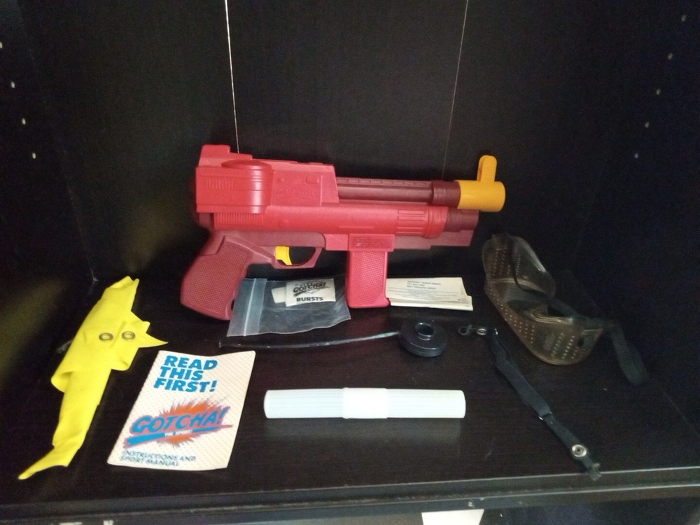 Entertech GOTCHA Commando Gun Marker Vintage Paintball 1980s Untested Trl1#339