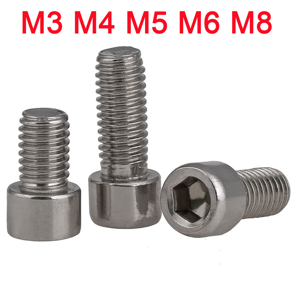 M3 M4 M5 M6 M8 Stainless Steel Allen Bolt Socket Cap Screws Hex Head DIN 912