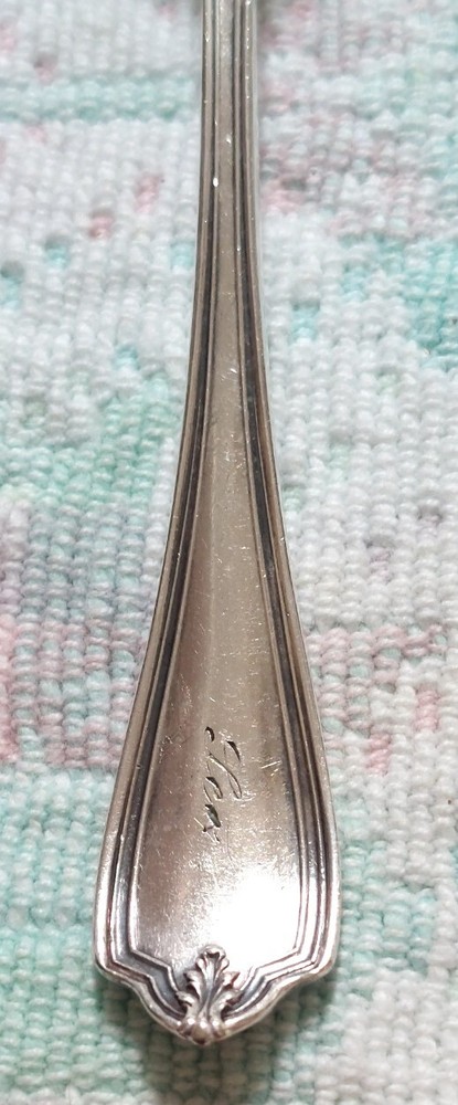 Vintage Rogers & Bro A1 Signed Old Pusher Scraper Utensil Monogrammed "Lea"?