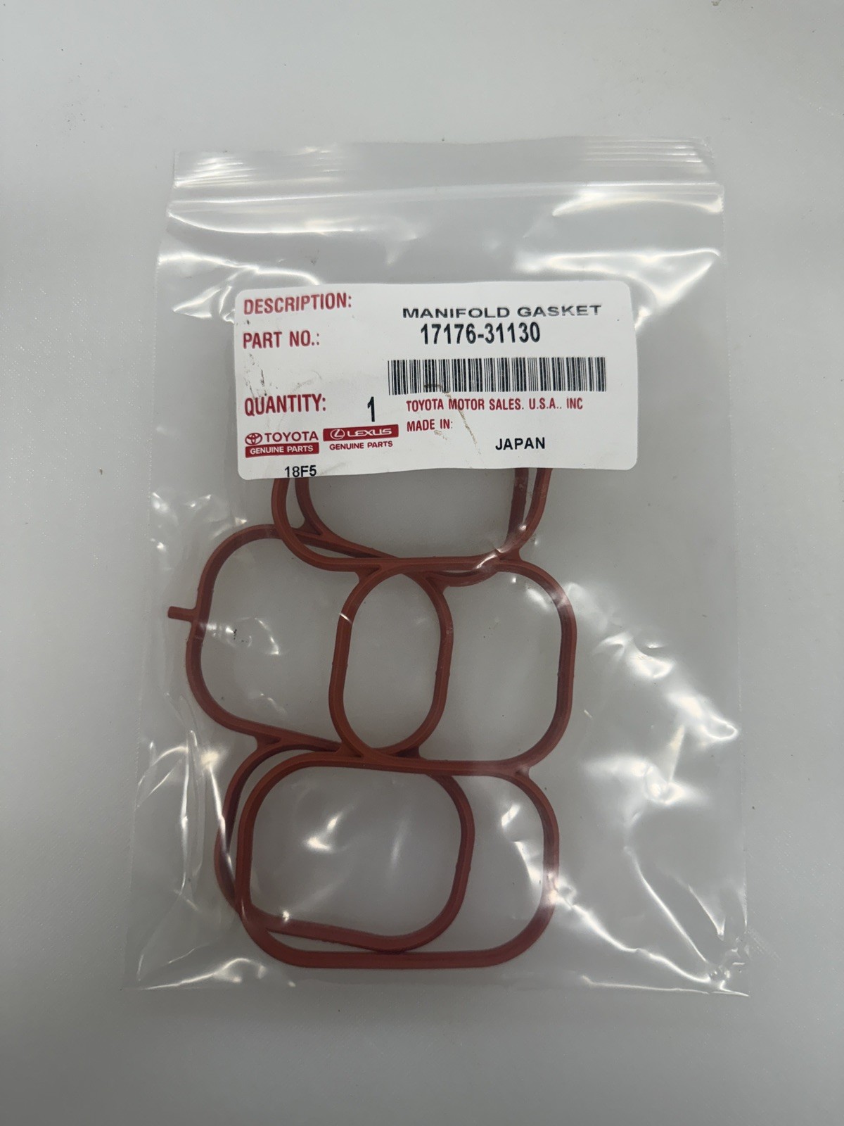 2016-2023 Toyota Intake Manifold plenum Gasket GENUINE OEM PART 17176-31130