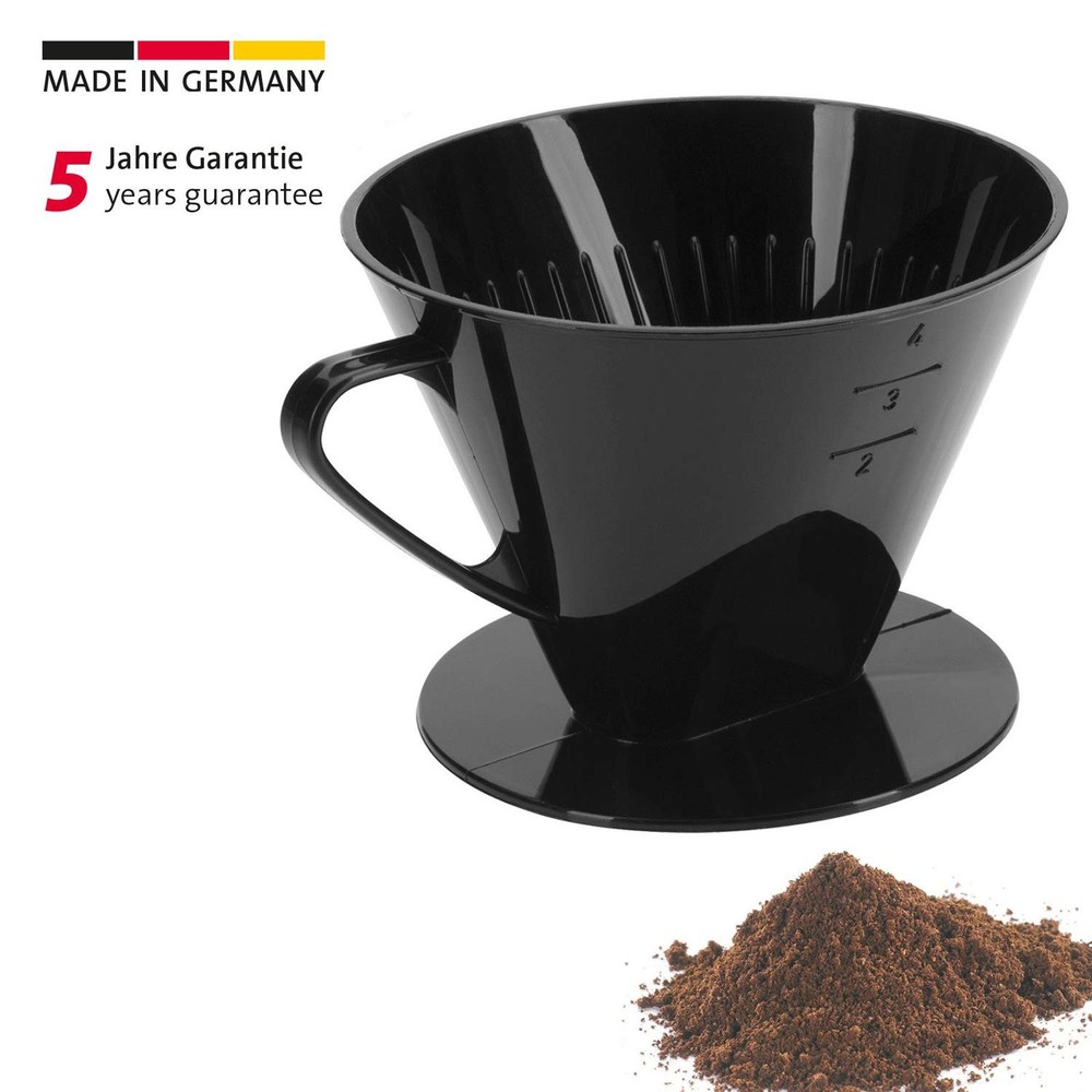 Coffee Filter Cone Four, A, Black