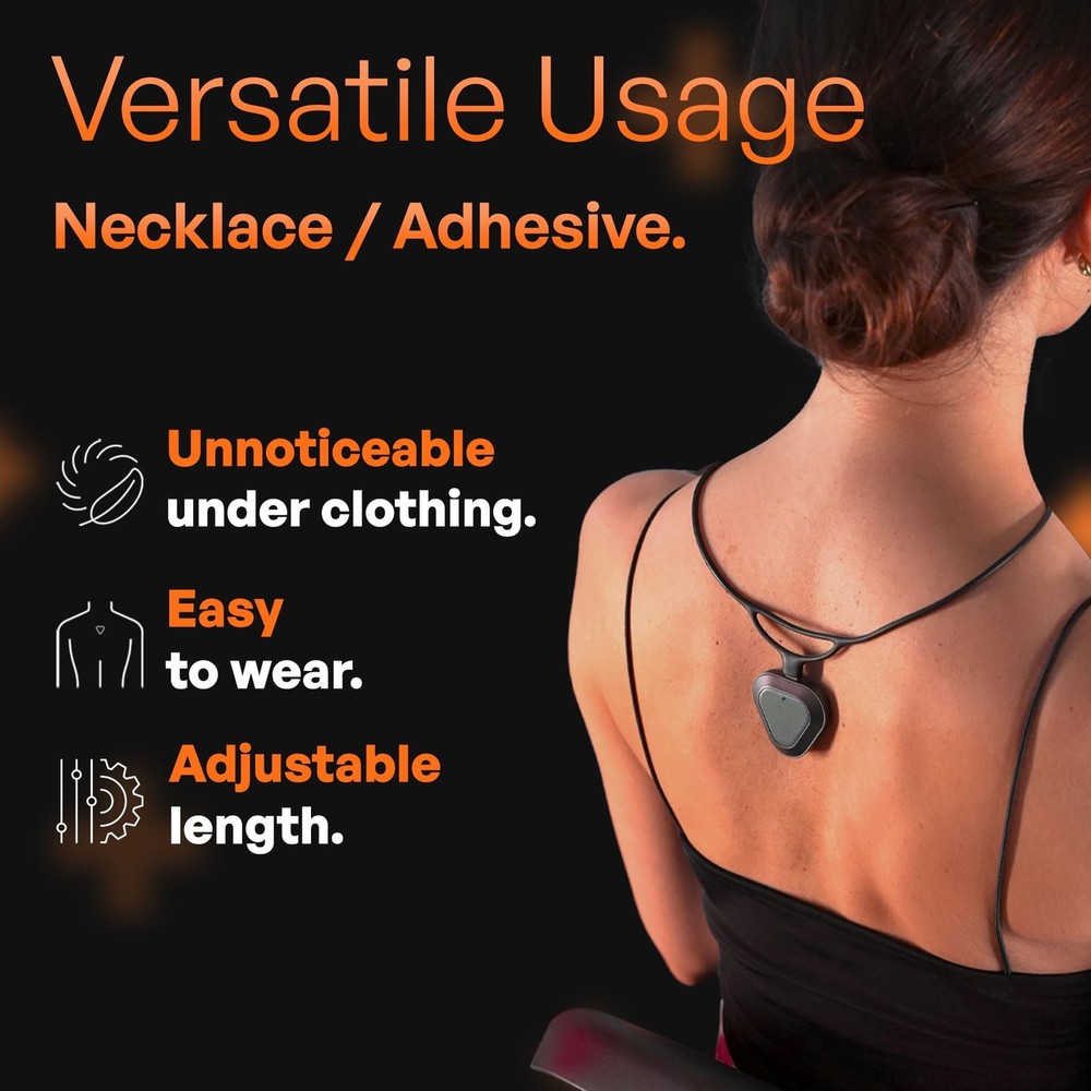 Straight Plus AI Powered Posture Corrector Trainer Device (Necklace Included)...