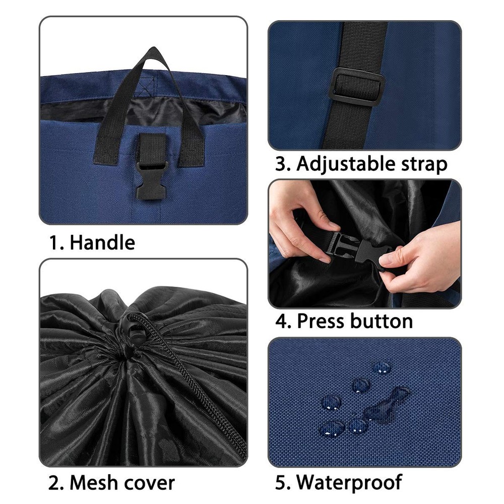 106L Extra Large Laundry Hamper with Drawstring Dorm Room Backpack Laundry Ba...