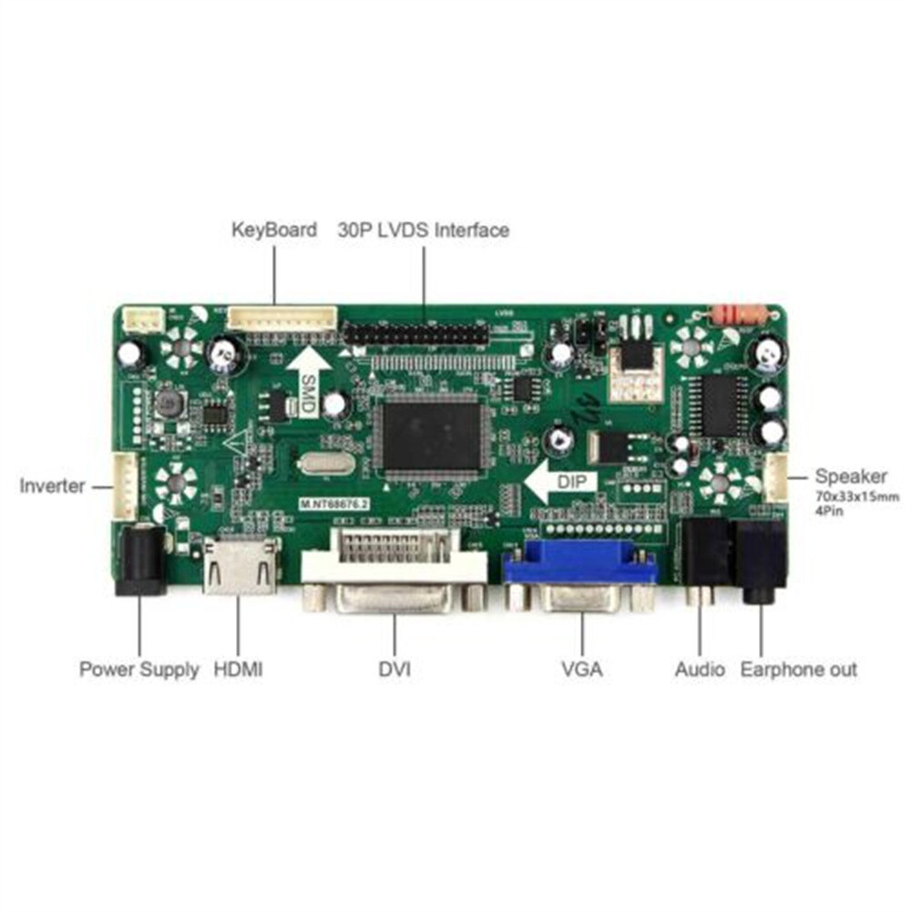 HDM I VGA DVI Audio LCD controller board for lcd panel Only controller board