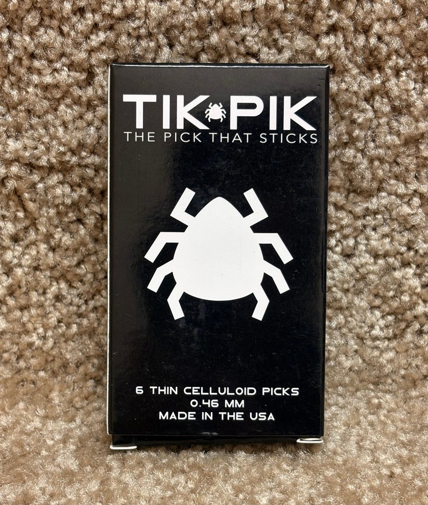 Tik Pik 6-Pack Black Celluloid Thin w/ Case
