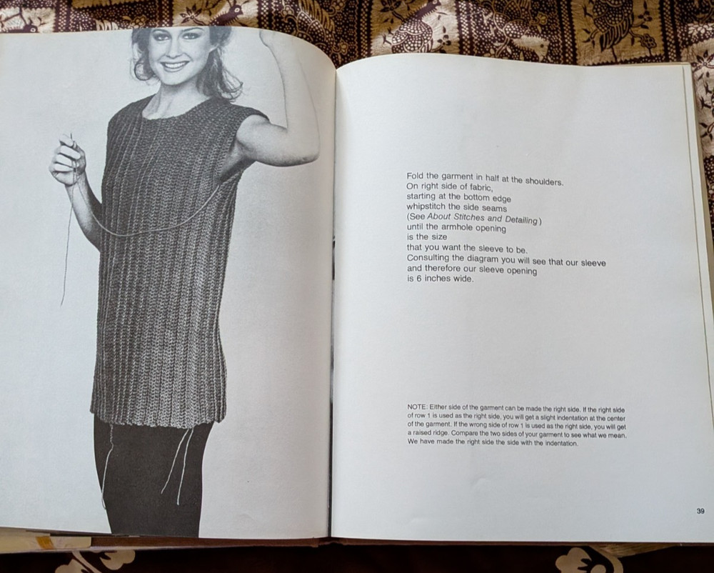 1978 MODULAR CROCHET Custom Design Pullovers Patterns Sweaters Judith Copeland