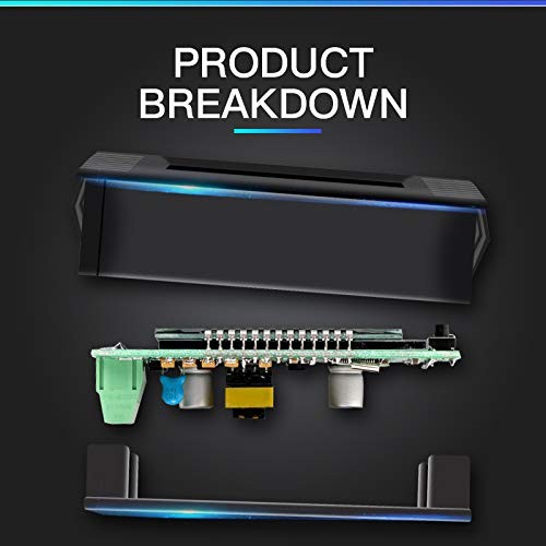 AC Current Voltage Amperage 100A Meter(Split Core Transformer), Black