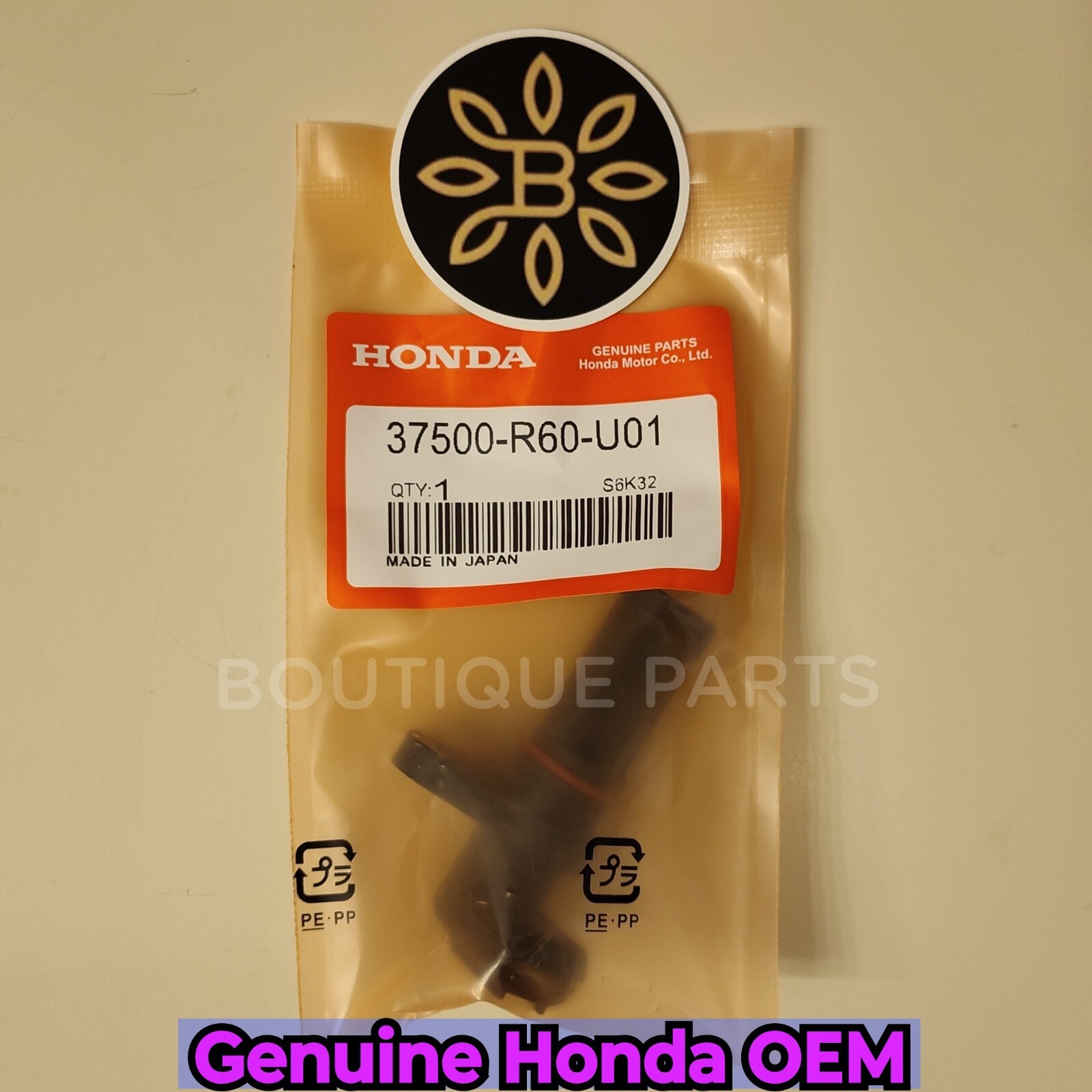 Genuine OEM Crankshaft Position Sensor 37500-R60-U01 CKP for Honda Accord Civic