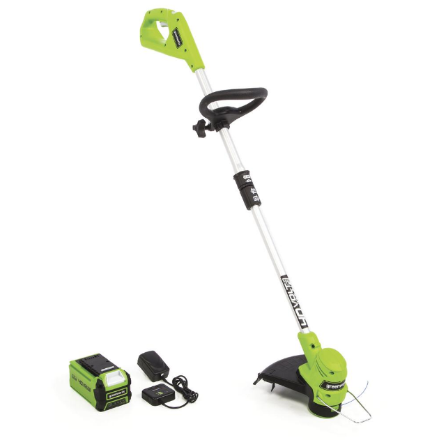 Cordless String Trimmer Edger Yard Weed Eater Wacker w/ 40-Volt Battery Charger
