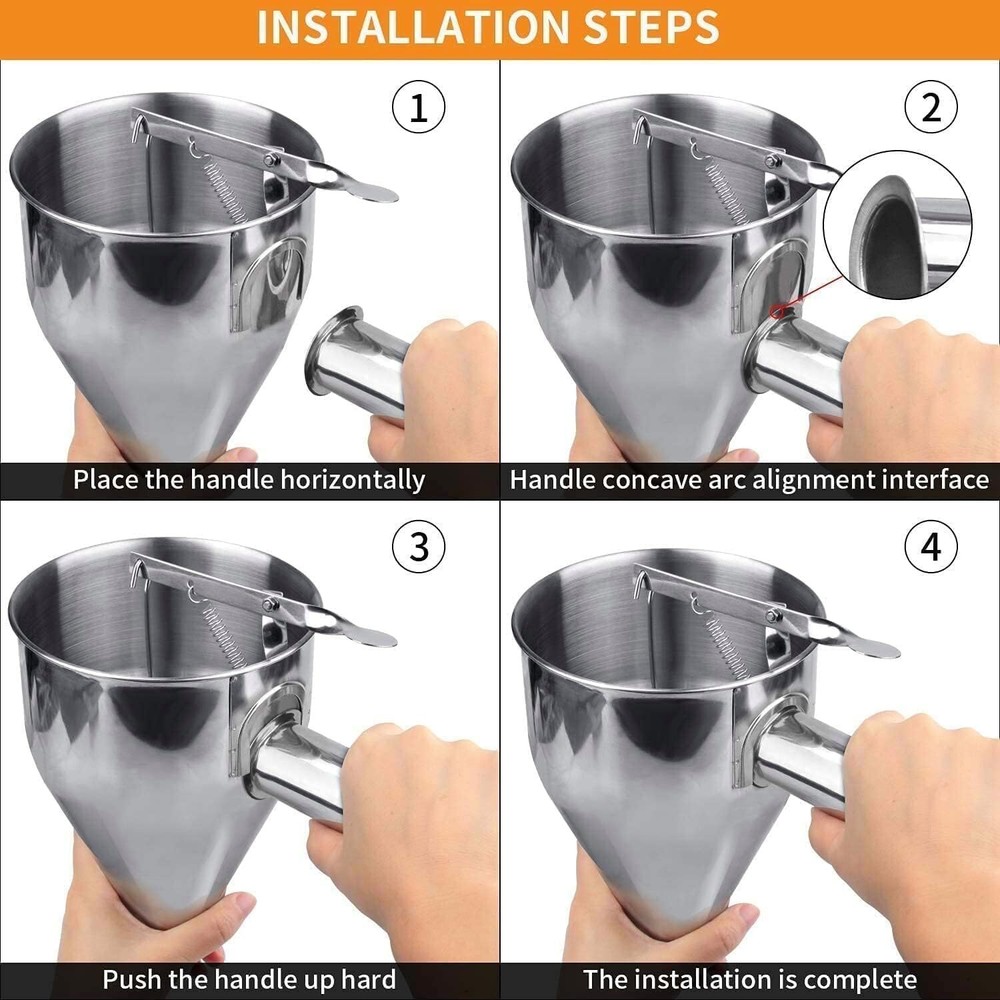600ml Batter Dispenser DIY Muffin Cupcake Pancake Kitchen Measuring Baking Tools